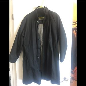 Banana republic black trench coat